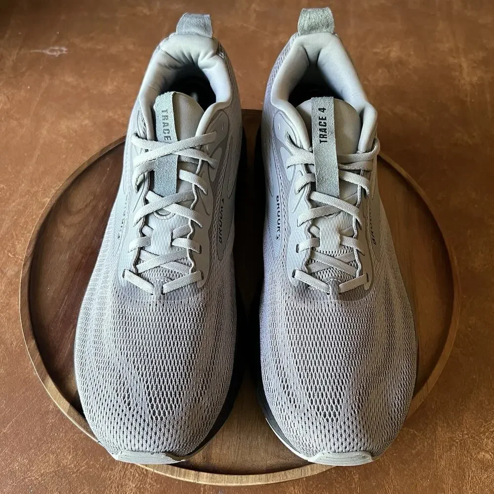 Brooks Trace 4 Mens Size 14 Gray Black Athletic Running Walking Shoes Sneakers